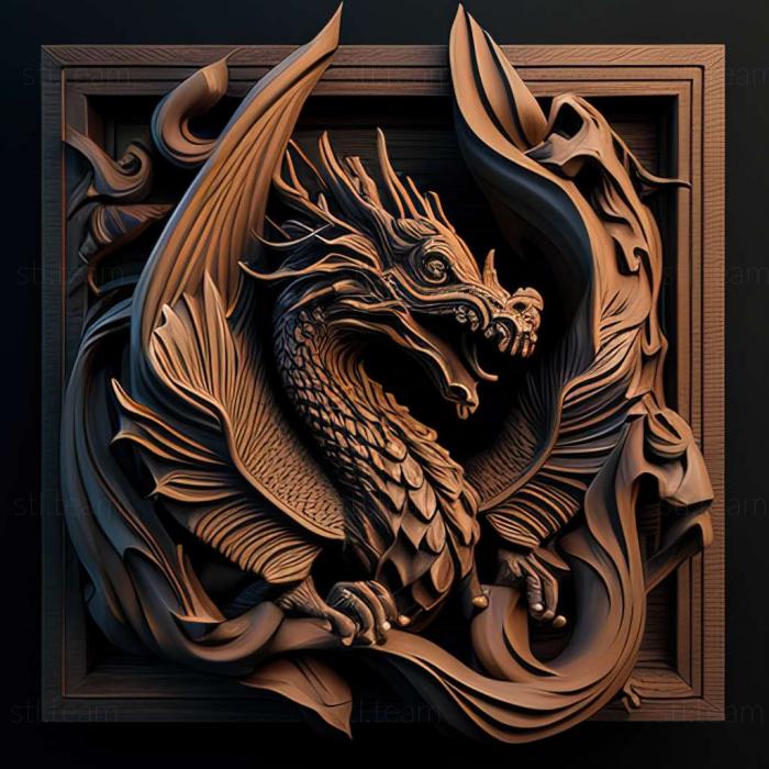 3д печать дракона